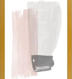 Cuadro Brushstrokes in gray and pink I