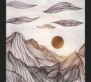 Cuadro Lines in the mountains