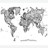 Cuadro Mapa Mundi