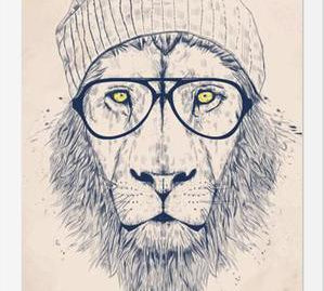 Cuadro Cool lion