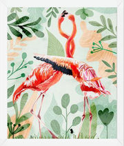 Cuadro Flamingo Love