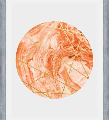 Cuadro Peach Sphere
