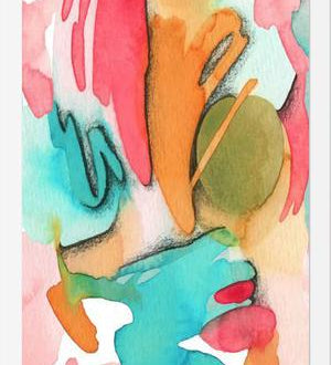 Cuadro Modern Abstract Watercolor