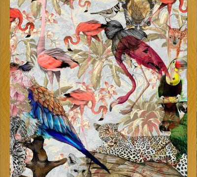 Cuadro Pink Jungle Cuadrado