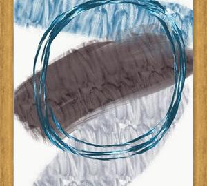 Cuadro Quirky shapes blues