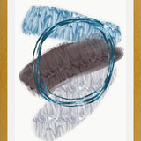 Cuadro Quirky shapes blues