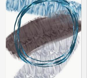 Cuadro Quirky shapes blues