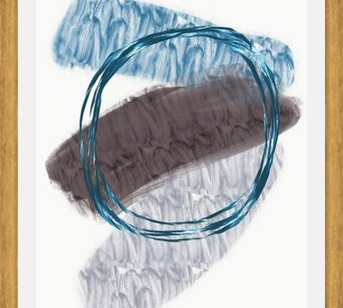Cuadro Quirky shapes blues