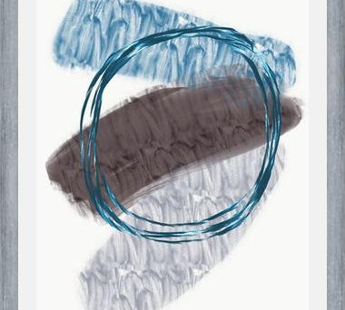 Cuadro Quirky shapes blues