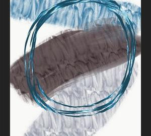 Cuadro Quirky shapes blues