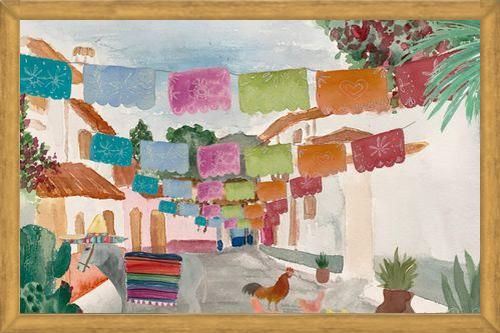 Cuadro Mural Pueblo Mexicano