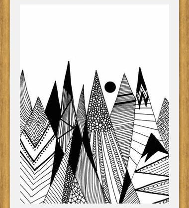 Cuadro Patterns in the mountains II