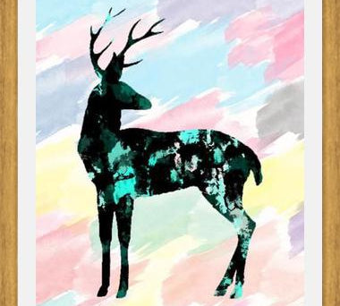 Cuadro Abstract Deer
