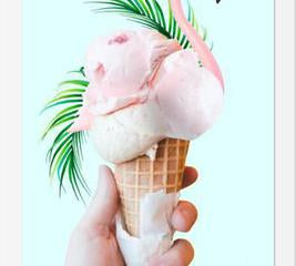Cuadro Tropical Ice Cream