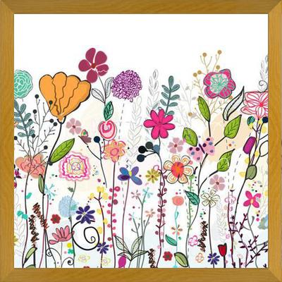 Cuadro Colorful Wildflowers and Flower Field