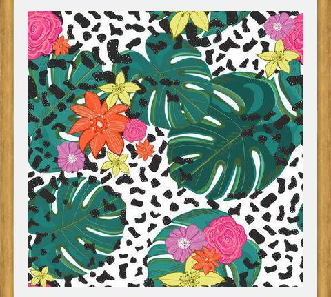Cuadro Shining Leopard Detailed Colorful Happy