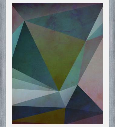 Cuadro Interconnected Triangles III