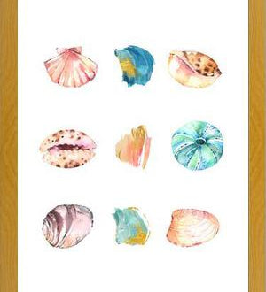 Cuadro Sea And Brush Strokes