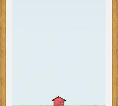 Cuadro Casa roja
