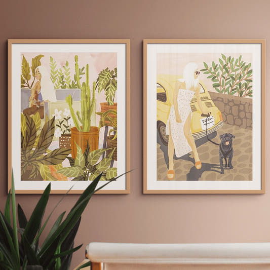 Set de Cuadros Tour y Playing for my Plants