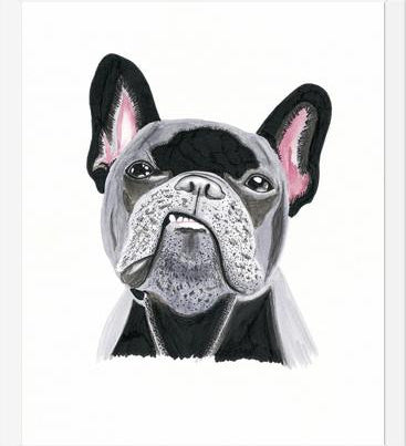 Cuadro Bulldog Rockstar