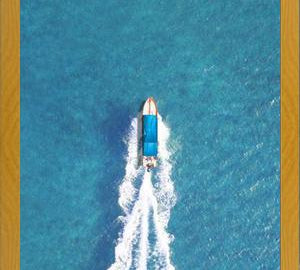 Cuadro La lancha con techo mar