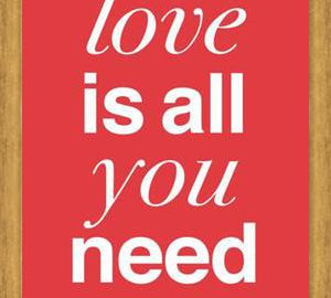 Cuadro THE BEATLES - LOVE IS ALL YOU NEED tulip