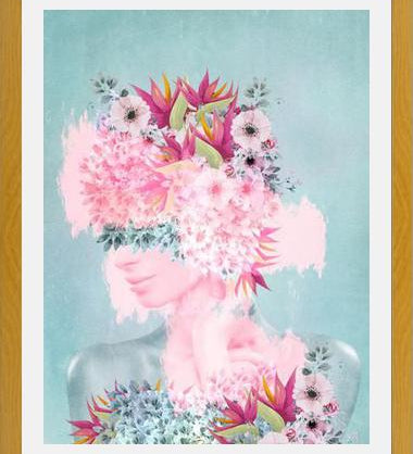 Cuadro Woman in flowers II