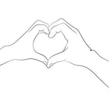 Canvas Hands series - I love you