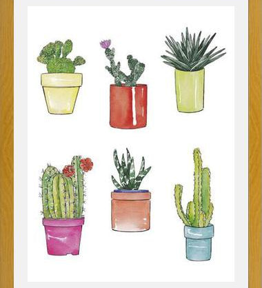 Cuadro CACTUS & PASTEL