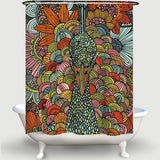 Cortina de Baño El pavo real