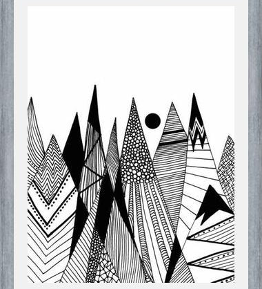 Cuadro Patterns in the mountains II