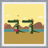 Cuadro Hawaiian Crocodiles