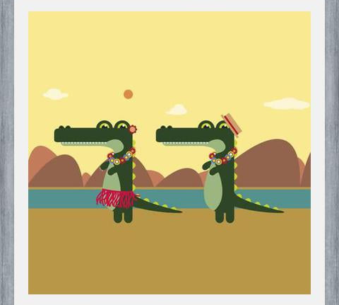 Cuadro Hawaiian Crocodiles