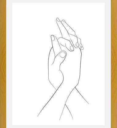 Cuadro Hands series - Together
