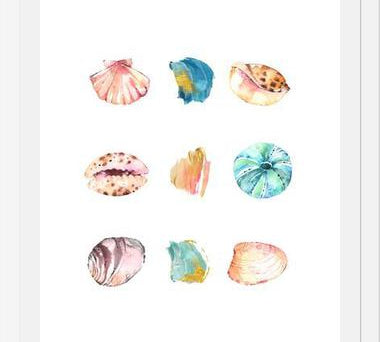 Cuadro Sea And Brush Strokes