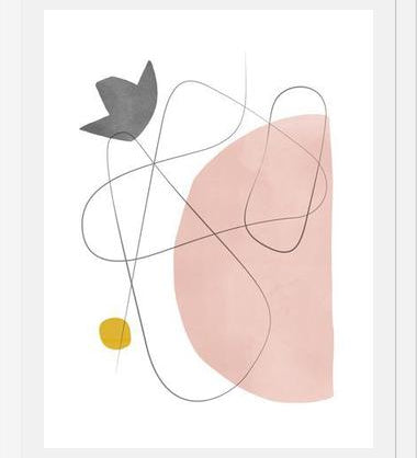 Cuadro Abstraction with gray lines 2