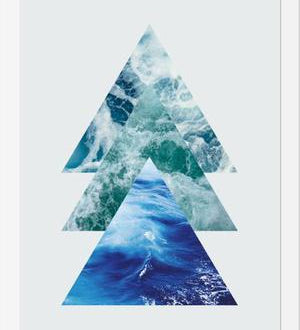 Cuadro Ocean Triangles