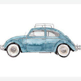 Cuadro Vintage Car Light Blue