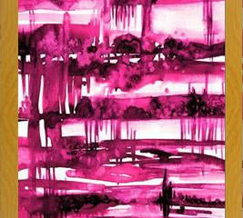 Cuadro UNDERLYING CONNECTION - HOT PINK