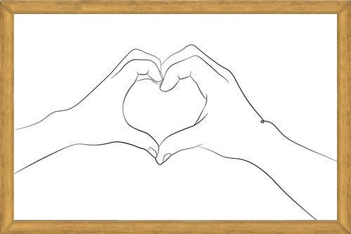 Cuadro Hands series - I love you