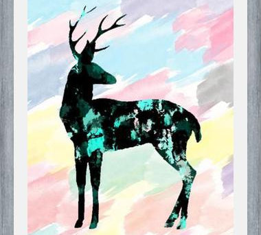 Cuadro Abstract Deer