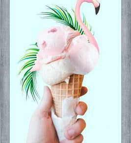 Cuadro Tropical Ice Cream