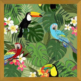 Cuadro Parrots and Toucan Tropical Birds Tropical Forest