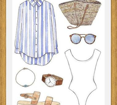Cuadro BEACH OUTFIT
