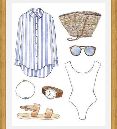 Cuadro BEACH OUTFIT