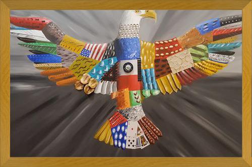 Cuadro Aguila calva americana