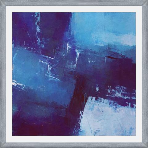 Cuadro Geometric in Blue and Purple