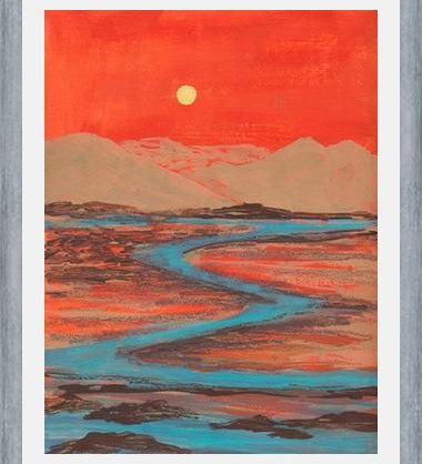 Cuadro Landscape Orange vibes