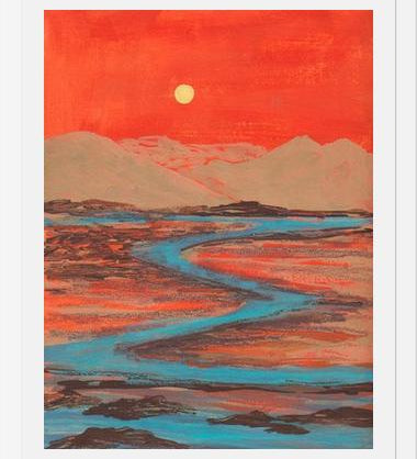 Cuadro Landscape Orange vibes